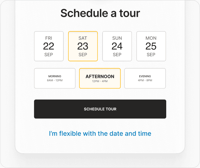 Re-designed Tour bookings